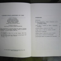 Cahiers pour l'histoire du CNRS 2