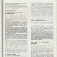 Rapport CNRS 1975