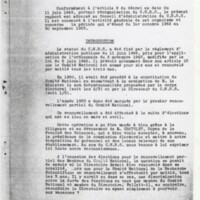 Rapport CNRS 1952-1953