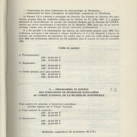 Rapport CNRS 1968