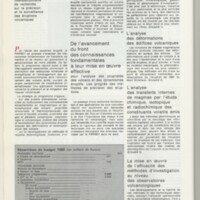 Rapport CNRS 1985