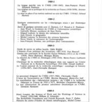Cahiers pour l'histoire du CNRS 6