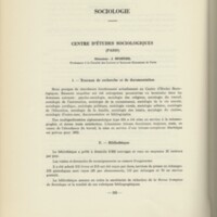 Rapport CNRS 1960-1961