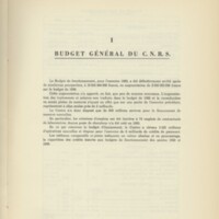 Rapport CNRS 1958-1959