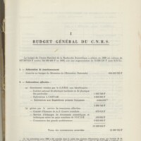 Rapport CNRS 1969