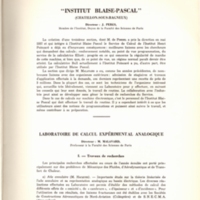 Rapport CNRS 1956-1957