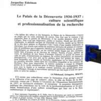Cahiers pour l'histoire du CNRS 9