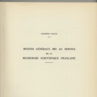 Rapport CNRS 1958-1959