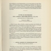 Rapport CNRS 1963-1964