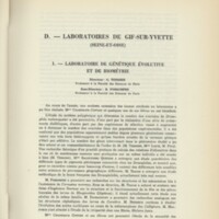 Rapport CNRS 1960-1961