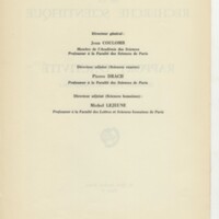Rapport CNRS 1960-1961