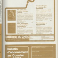 Le courrier du CNRS 27