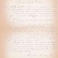 Lettre anonyme à Émile Zola du 22 février 1898