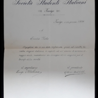 Lettre de Luigi Oltolina à Émile Zola du 24 janvier 1898