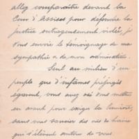 Lettre de Mournisson à Émile Zola du 31 janvier 1898