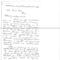Lettre de Eduardo Amer y Balaguer à Émile Zola du 4 novembre 1898