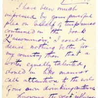 Lettre de J. Grant à Émile Zola du 18 septembre 1899