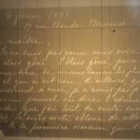 Lettre de Jean Psichari à Émile Zola du 4 février 1895  		