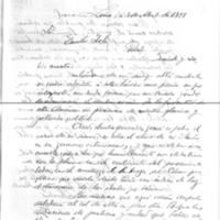 Lettre de José S. Chocano à Émile Zola du 8 avril 1898