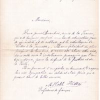 Lettre de M. Habib à Émile Zola du 27 décembre 1897