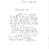 Lettre d&#039;A. Finkmann à Émile Zola du 2 mars 1898