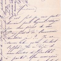 Lettre de N.(?) Thieck à Émile Zola du 21 septembre 1898