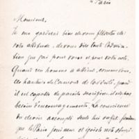 Lettre de Nicolas Apordoloff à Émile Zola sans date