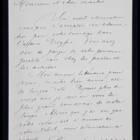 Lettre de S. Schandorph à Émile Zola du 18 janvier 1898