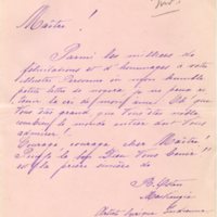 Lettre de B. Osten Mackenzie à Émile Zola du 10 février 1898