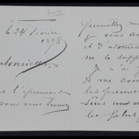 Lettre de Ida Trijgger-Sundberg à Émile Zola du 24 février 1898