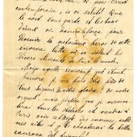 Lettre de Félicité Schroeder à Émile Zola du 8 février 1898