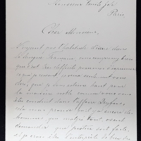 Lettre de H. Lobo à Émile Zola du 14 janvier 1898