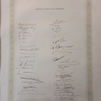 Signatures des enseignants et des étudiants de l’Institut supérieur du commerce  - 1