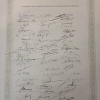 Signatures du Personnel des administrations de la bienfaisance publique  - 1