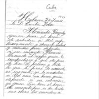 Lettre de Florindo Gonzalez à Émile Zola du 24 juin 1899