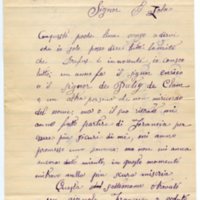 Lettre de Giovanni Novello à Émile Zola