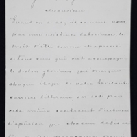 Lettre de Pedro de Barros à Émile Zola du 7 janvier 1889