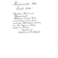 Lettre anonyme  à Émile Zola de 1898