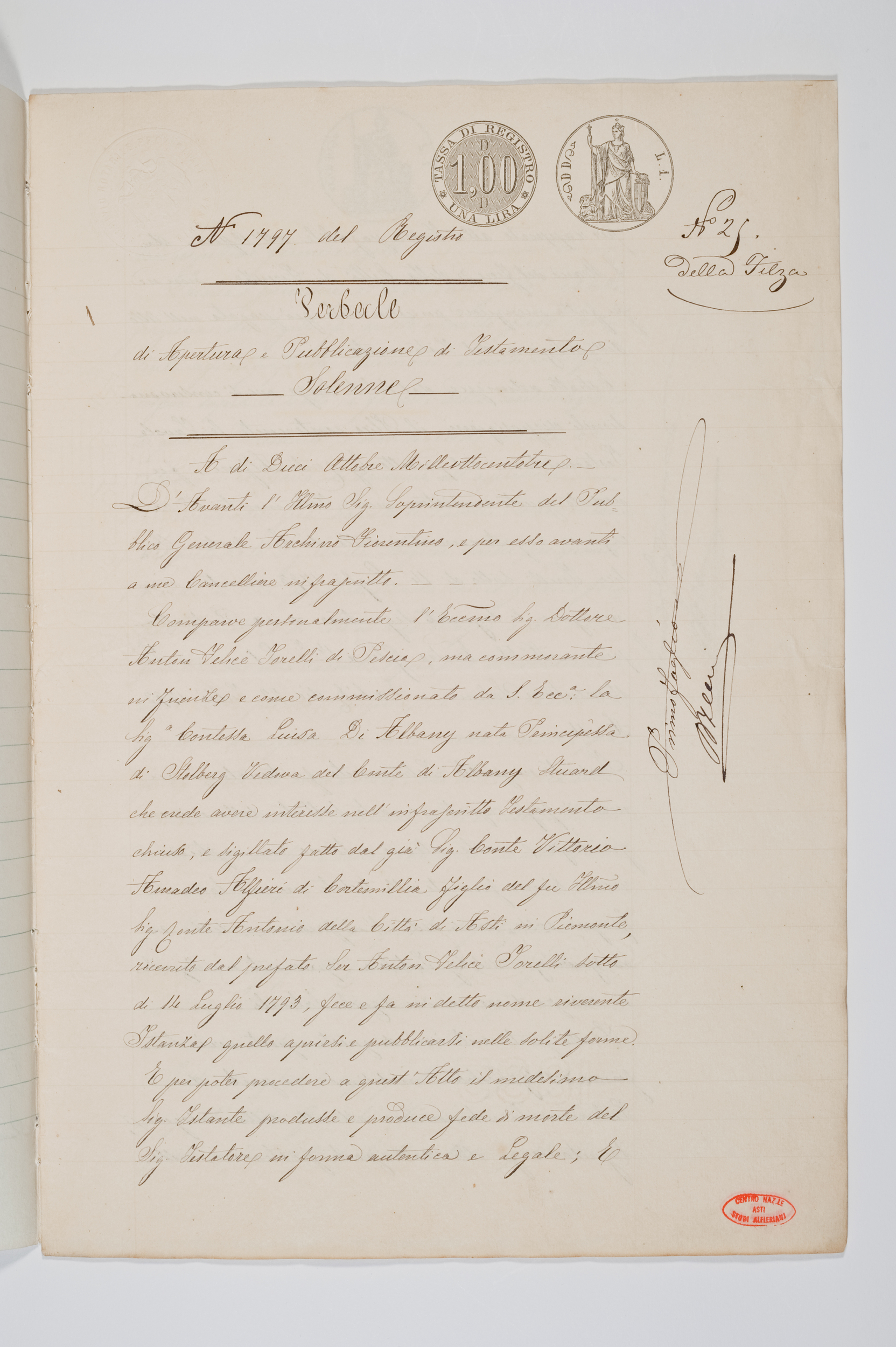 Asti, FCSA, 03-024, c. 01v Asti, FCSA, 03-024, c. 01v