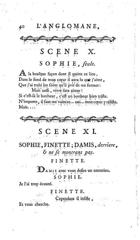 Anglomane, ou l'Orpheline léguée (L'), comédie en un acte et en vers libres, par M. Saurin, … [Fontainebleau, Comédiens français, 5 novembre 1772 ; Paris, 23 novembre 1772.] Suivie d'une Épître à un jeune poète qui veut renoncer aux Muses