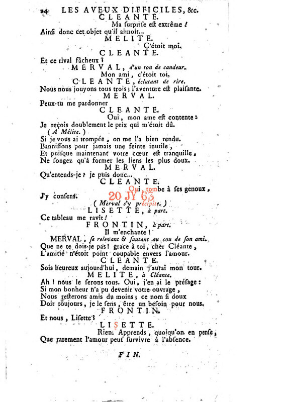 Aveux difficiles (Les), comédie en un acte et en vers Aveux difficiles (Les), comédie en un acte et en vers