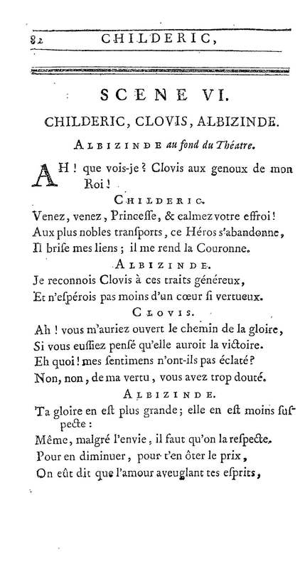 Childéric, tragédie… Childéric, tragédie…