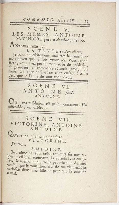Philosophe sans le savoir (Le), comédie en prose et en cinq actes… par M. Sedaine. [Paris, les Comédiens français, 2 novembre 1765]