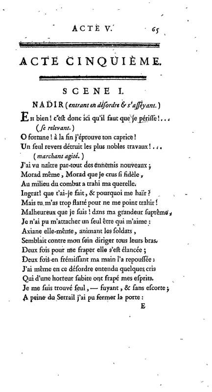 Nadir, ou Thamas-Kouli-Kan : tragédie, par M. D. B. Représentée pour la première fois, sur le Théâtre de la Nation, le 31 août 1780 Nadir, ou Thamas-Kouli-Kan : tragédie, par M. D. B. Représentée pour la première fois, sur le Théâtre de la Nation, le 31 août 1780