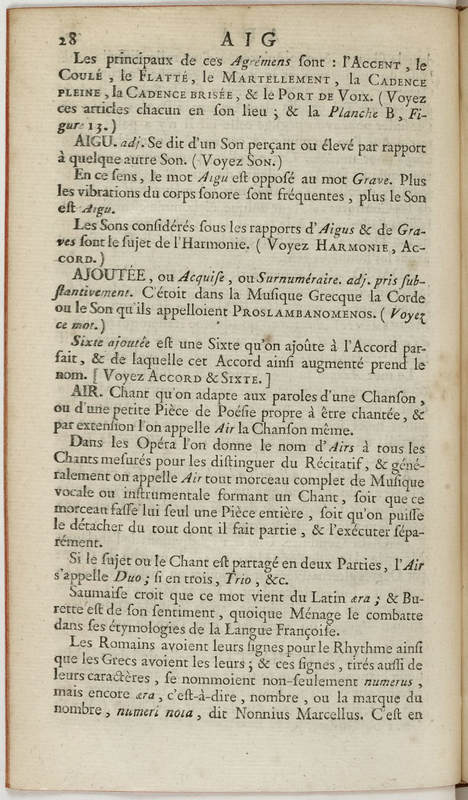 Dictionnaire de musique par Jean-Jacques Rousseau