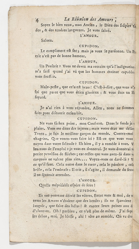 Réunion des Amours (La), comédie héroïque Réunion des Amours (La), comédie héroïque