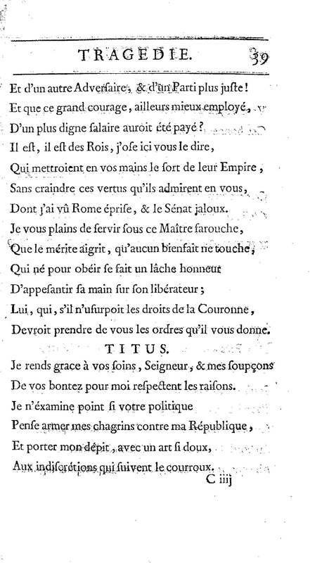 Brutus de M. de Voltaire (Le), avec un Discours sur la tragédie Brutus de M. de Voltaire (Le), avec un Discours sur la tragédie
