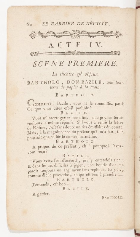 Barbier de Séville, ou la Précaution inutile (Le), comédie en quatre actes, par M. de Beaumarchais, représentée sur le théâtre de la Comédie Française le 23 février 1775 (avec une Lettre modérée sur la chute et la critique du Barbier de Séville) Barbier de Séville, ou la Précaution inutile (Le), comédie en quatre actes, par M. de Beaumarchais, représentée sur le théâtre de la Comédie Française le 23 février 1775 (avec une Lettre modérée sur la chute et la critique du Barbier de Séville)