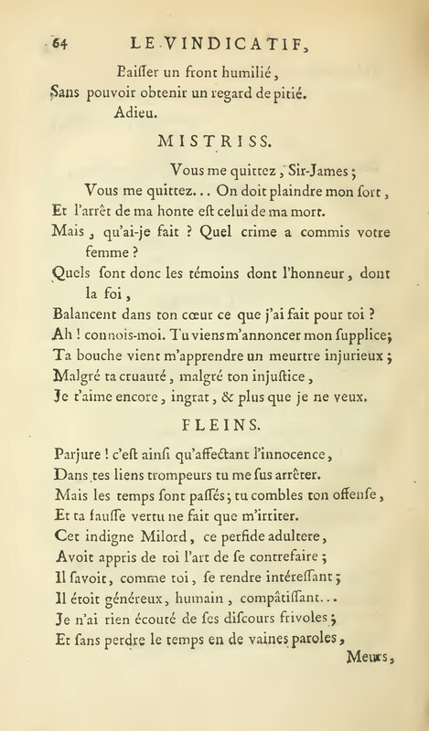 Vindicatif (Le), drame en cinq actes, et en vers libres Vindicatif (Le), drame en cinq actes, et en vers libres