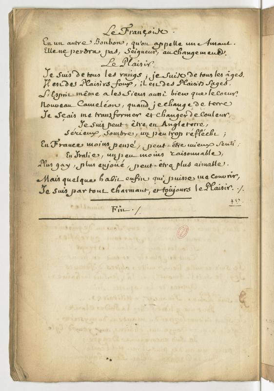 Plaisir (Le), comédie en un acte et en vers libres Plaisir (Le), comédie en un acte et en vers libres